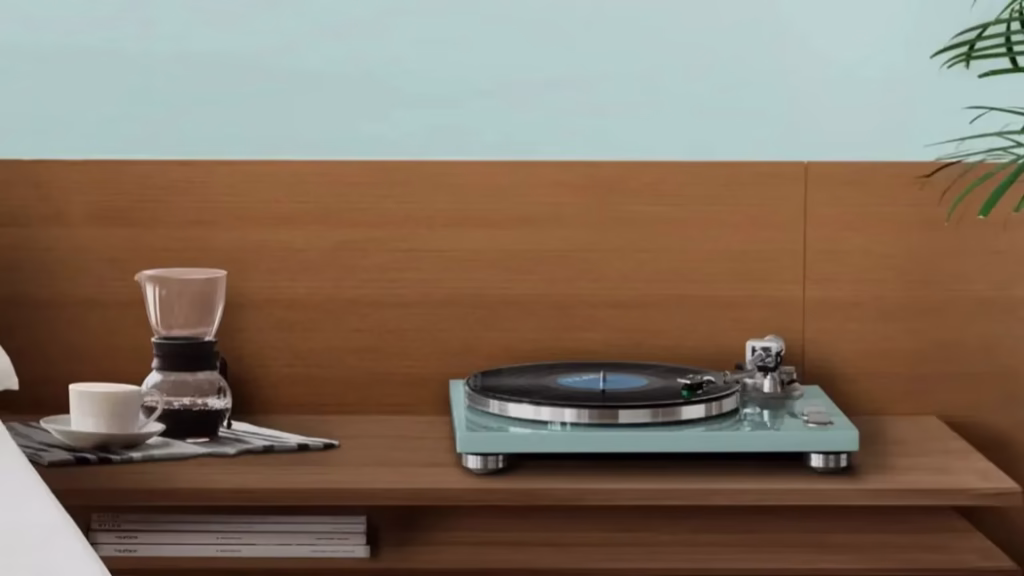 Góc trước TEAC TN-400BT-X/TB màu turquoise